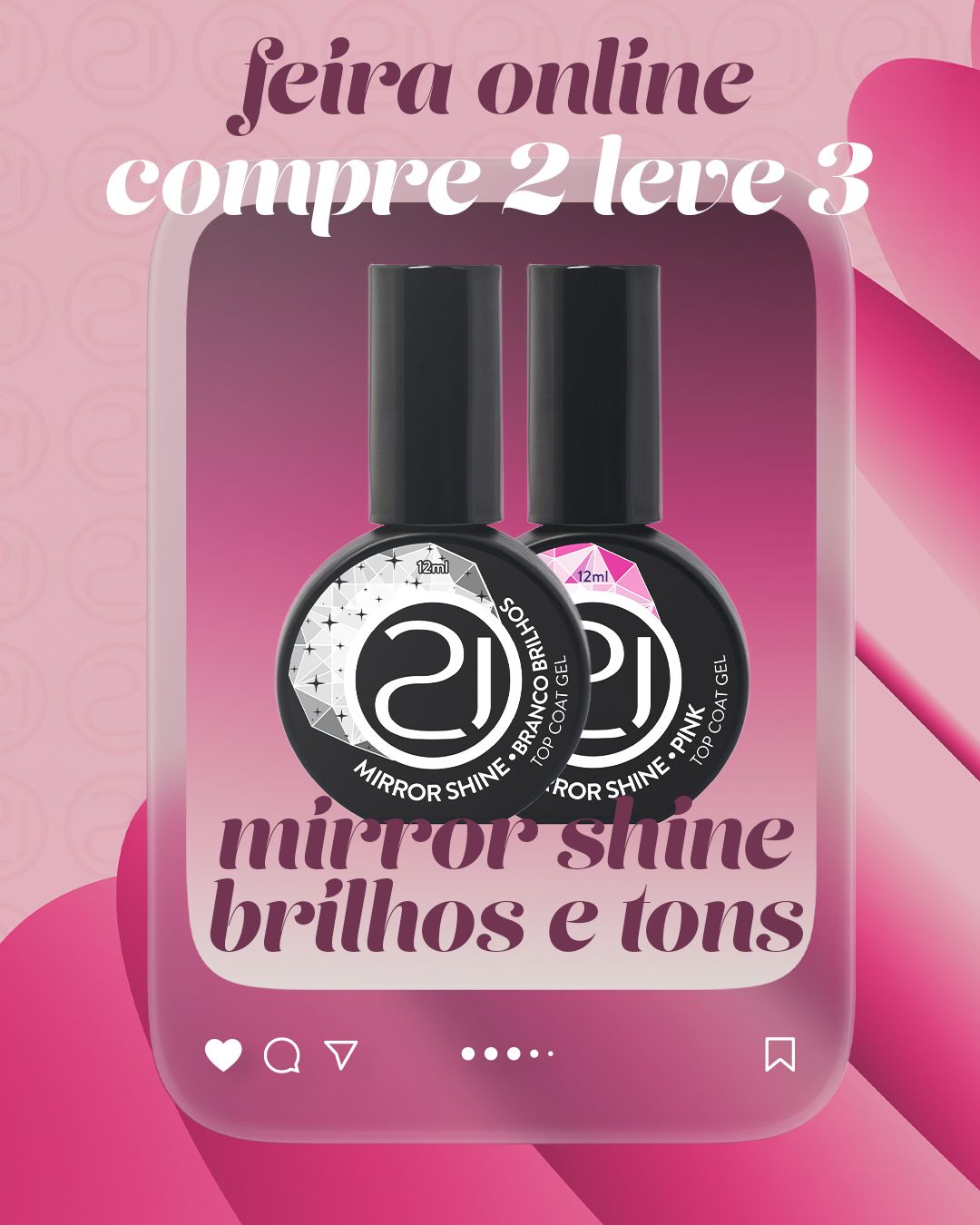 Mirror Shine com Brilhos